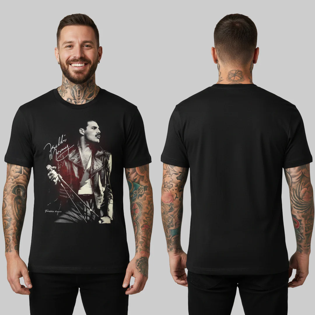 Camiseta Algodon Freddie Mercury Poster Vintage - Image 2
