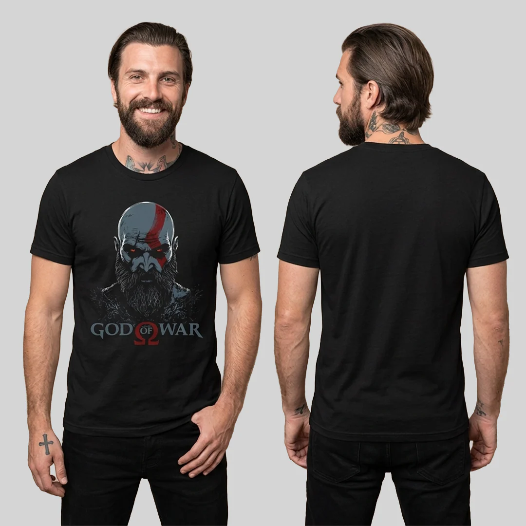 Camiseta Algodon God Of War Face - Image 2
