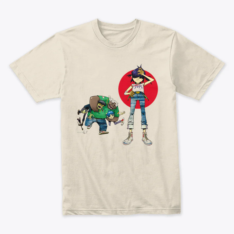 Camiseta Algodon Gorillaz Invisible Sun - Image 2