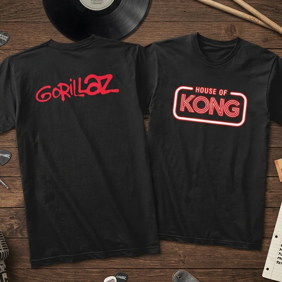 Camiseta Algodon Gorillaz 2D Art HOK/Logo - Image 4