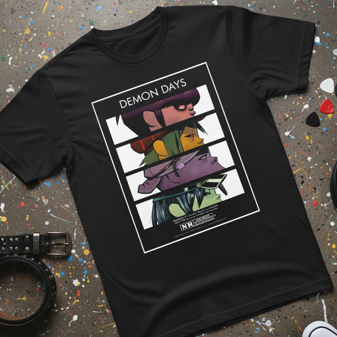 Camiseta Algodon Gorillaz Band Vintage - Image 3