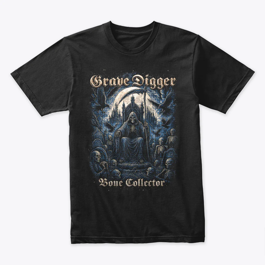 Camiseta Algodon Grave Digger Bone Collector