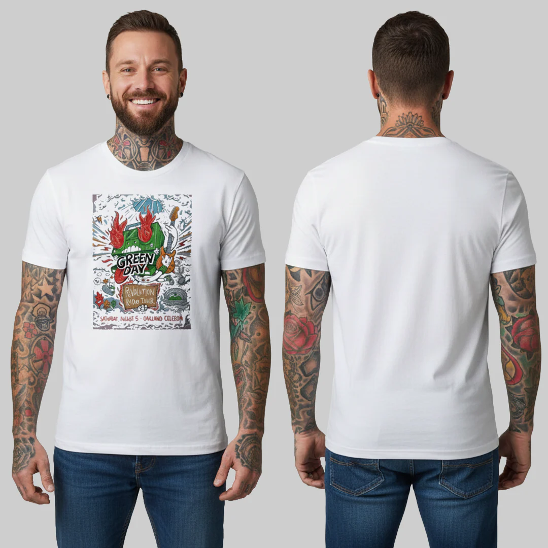 Camiseta Algodon Green Day Oakland Poster - Image 2