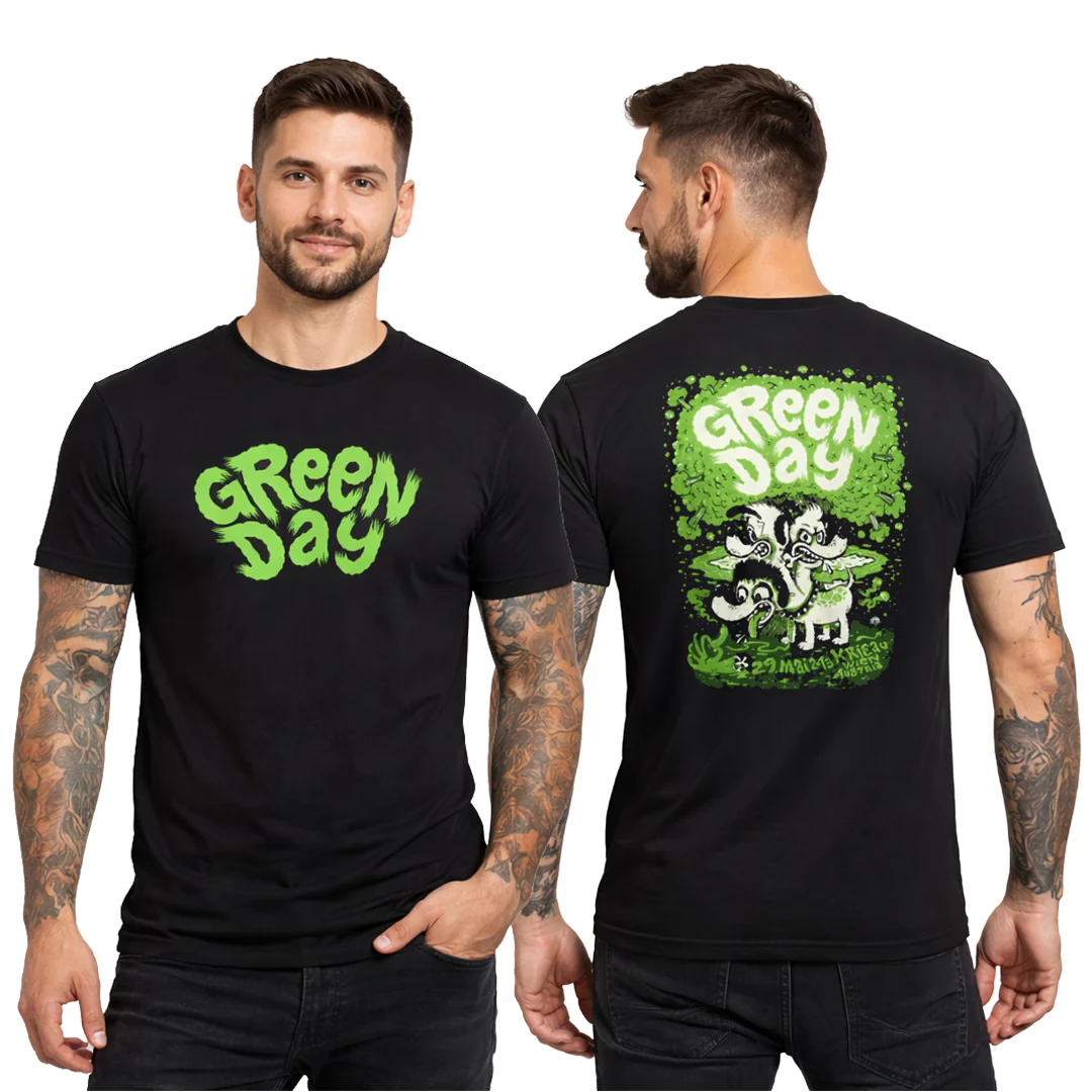 Camiseta Algodon Green Day Poster Australia 2013 - Image 5