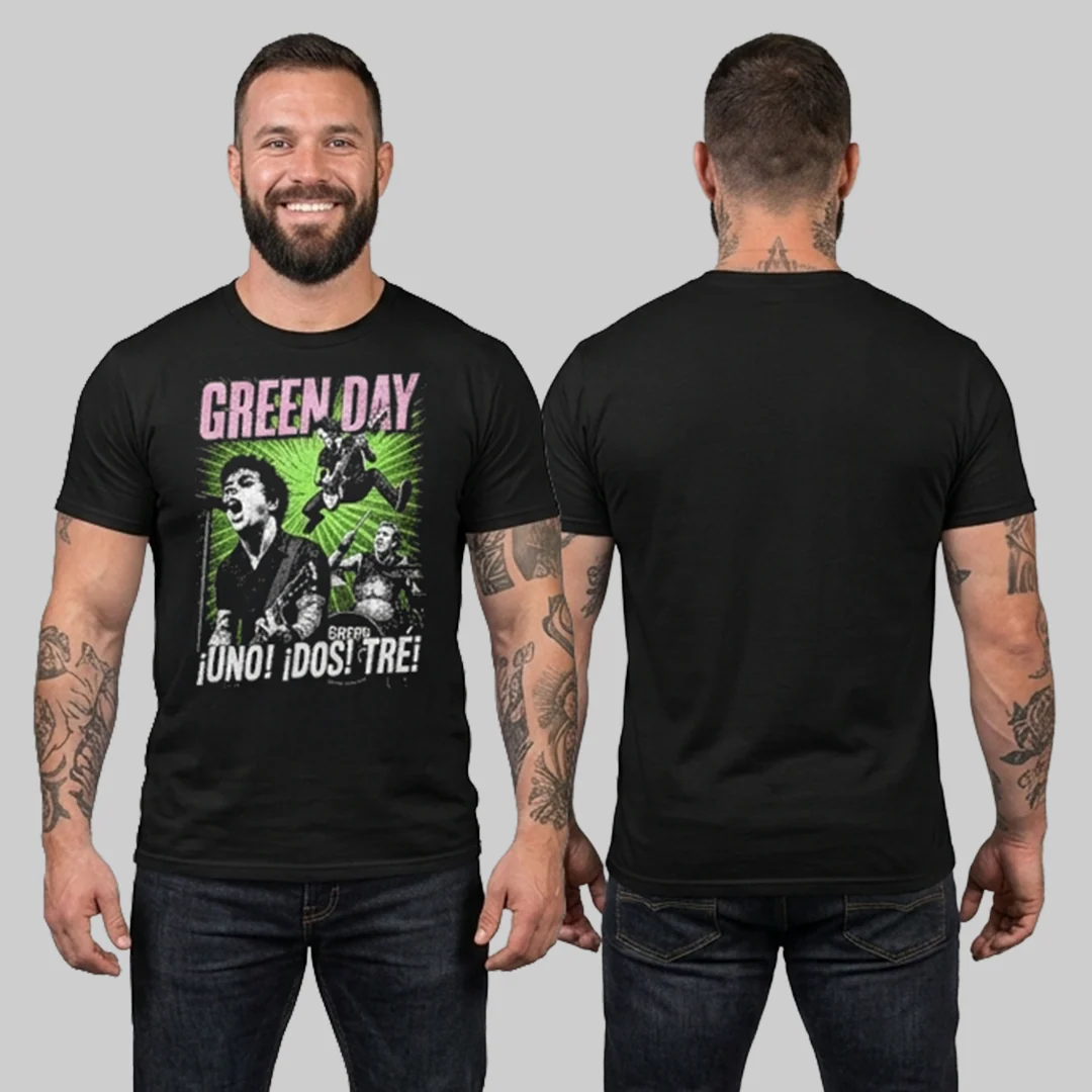 Camiseta Algodon Green Day Uno, Dos Y Tres! - Image 2