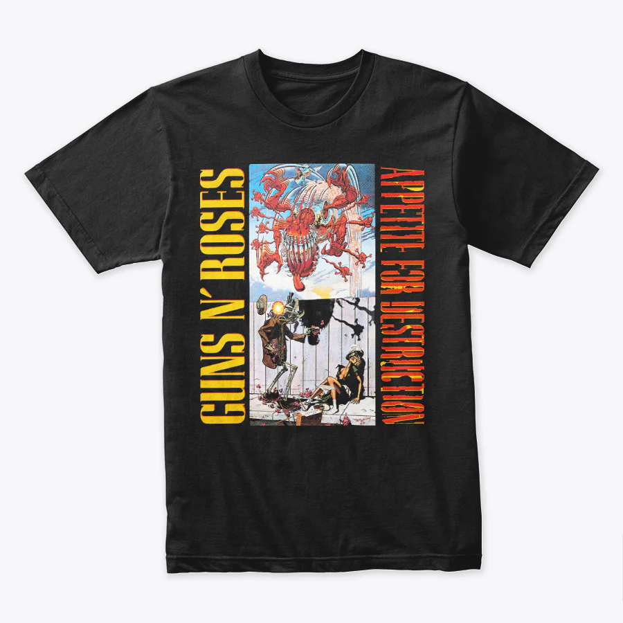 Camiseta Algodon Guns N Roses Appetite For Destruction Poster