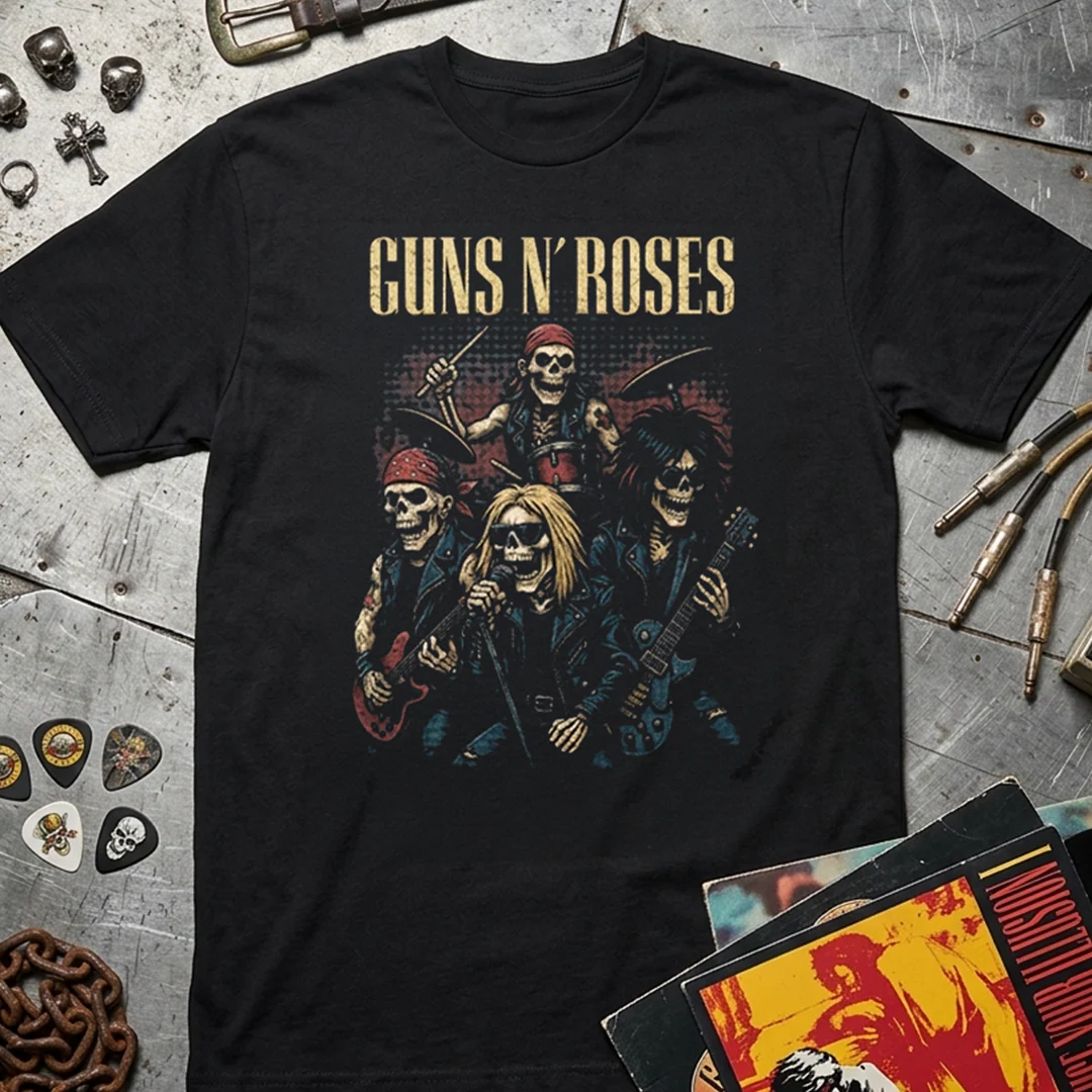 Camiseta Algodon Guns N Roses Skull - Image 3
