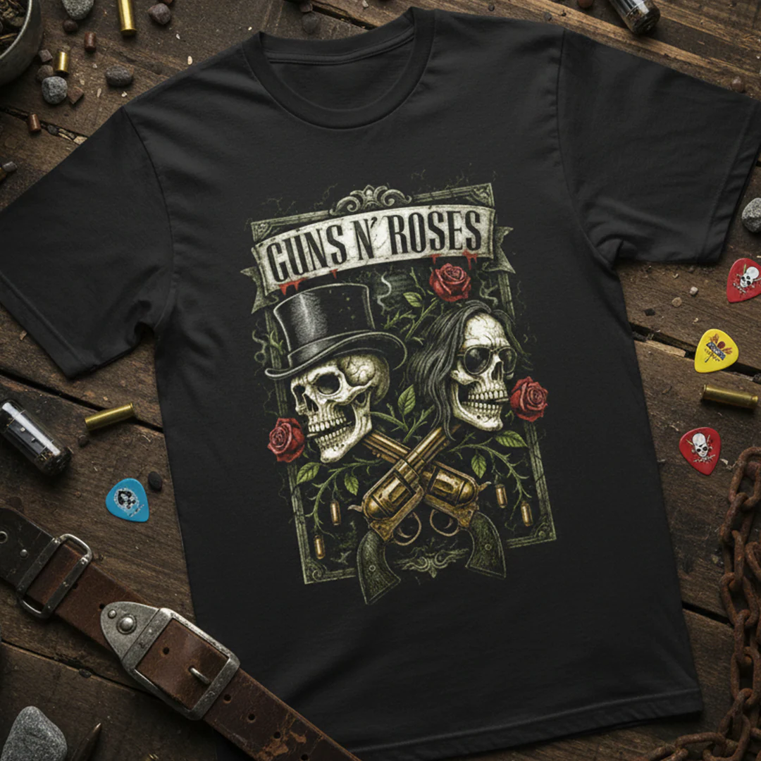 Camiseta Algodon Guns N Roses Skull Logo - Image 3