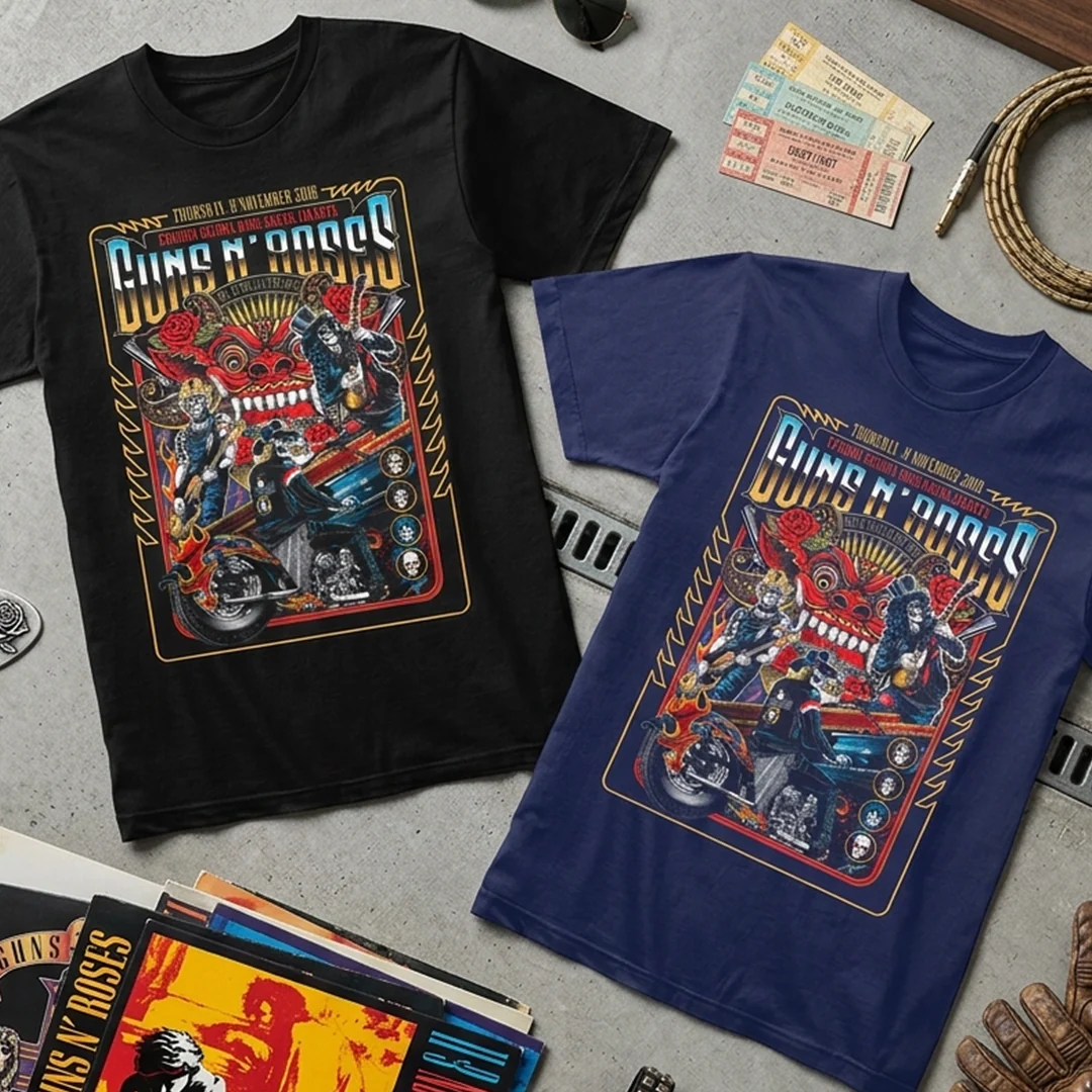 Camiseta Algodon Guns N Roses Stadion Gelora 2018 Poster - Image 4