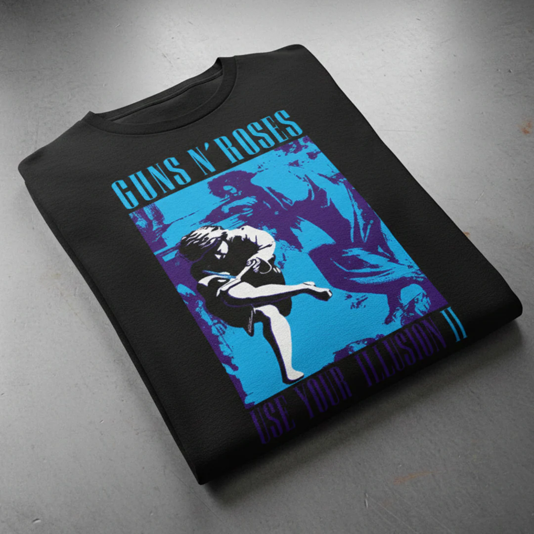 Camiseta Algodon Guns N Roses Use Your illusion II Blue - Image 3