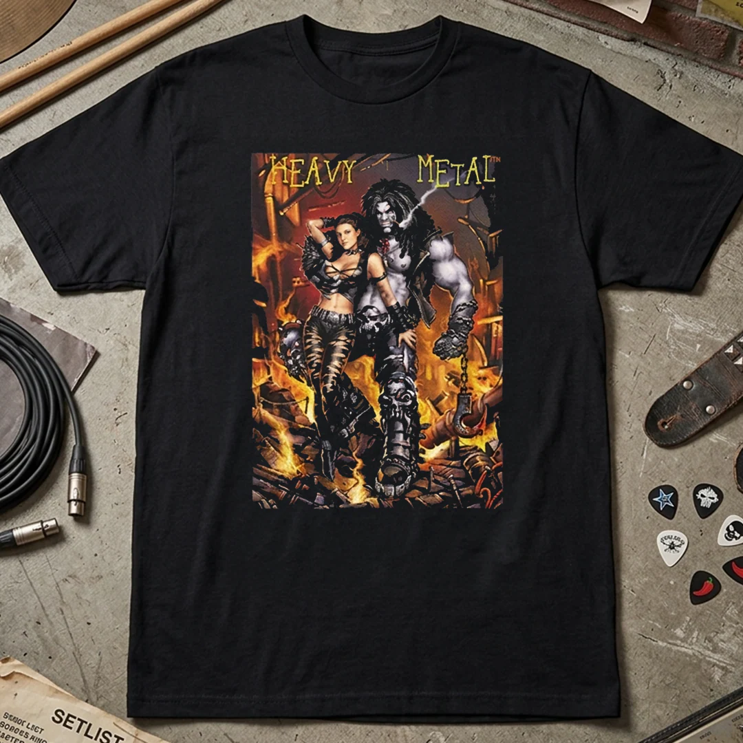 Camiseta Algodon Heavy Metal Poster - Image 3