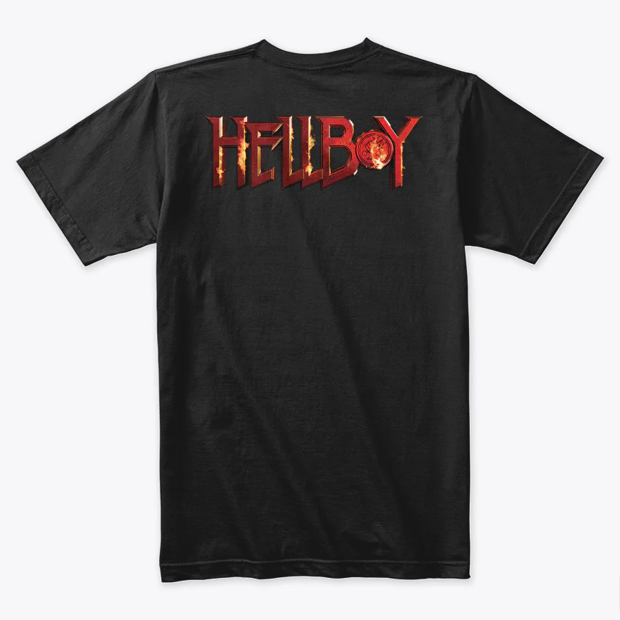 Camiseta Algodon Hellboy Face Red Doble Estampado - Image 2