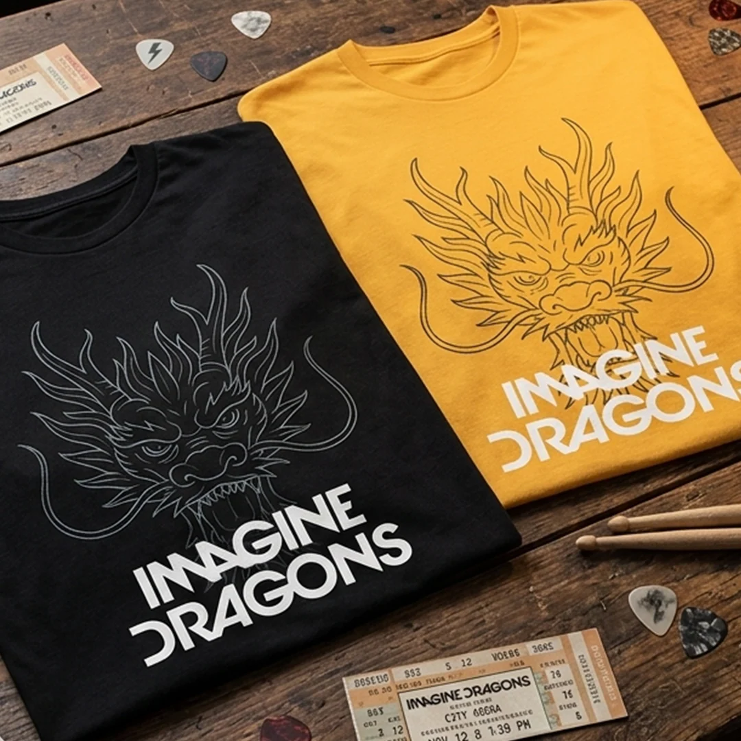 Camiseta Algodon Imagine Dragons Art 2 - Image 4