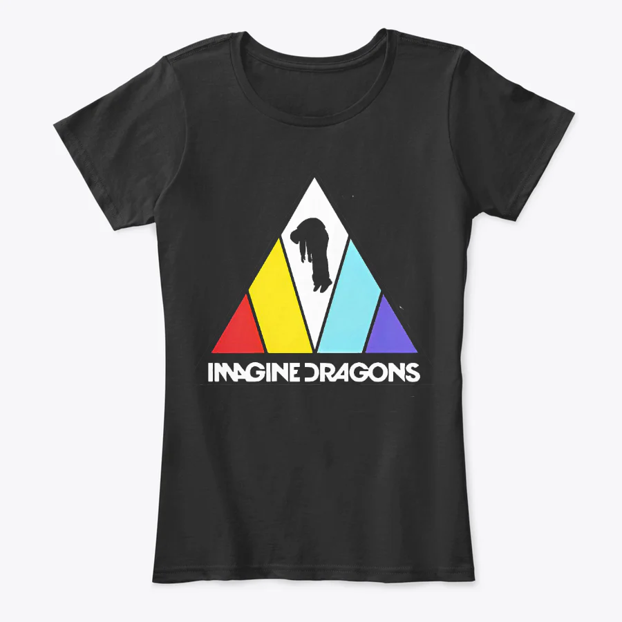 Camiseta Algodon Imagine Dragons Art Mujer