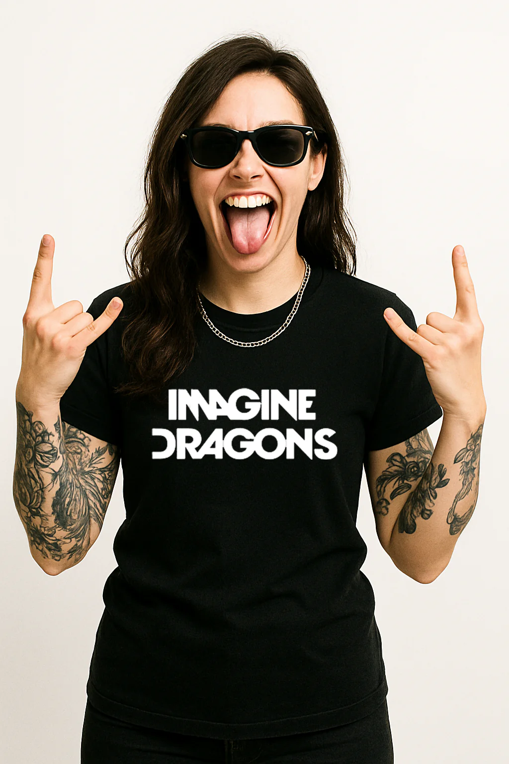 Camiseta Algodon Imagine Dragons Logo Mujer - Image 2