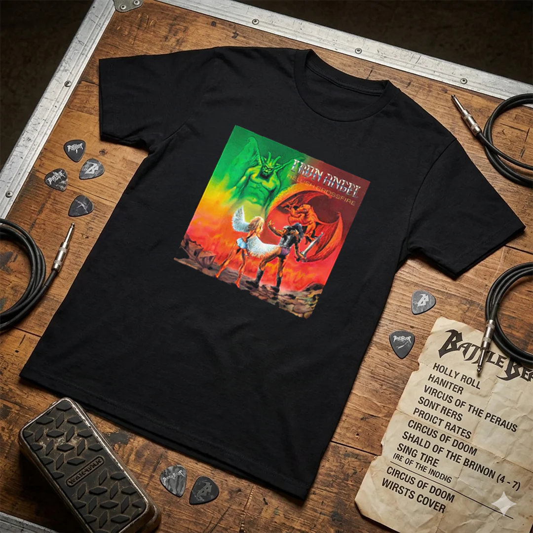 Camiseta Algodon Iron Angel Hellish Crossfire - Image 3