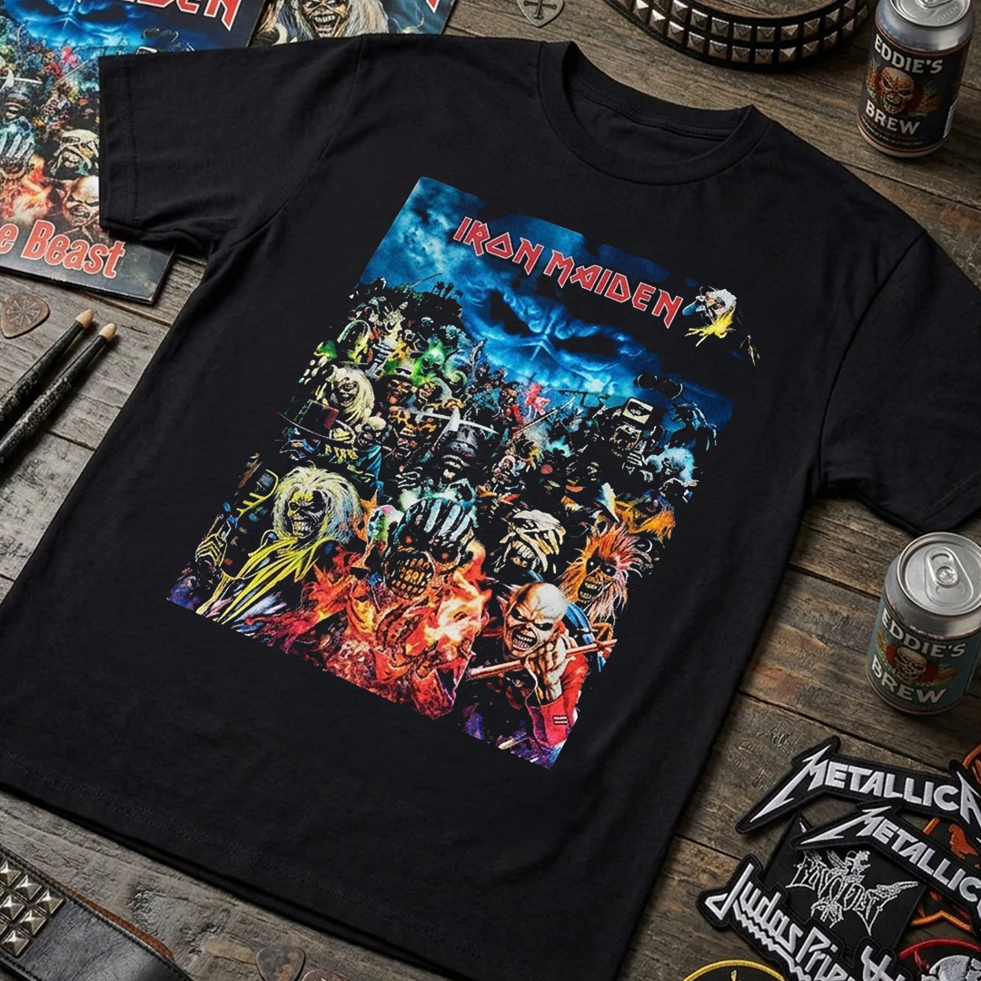 Camiseta Iron Maiden Collage de Álbumes - Image 3