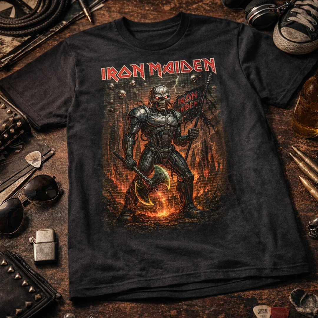 Camiseta Algodon Iron Maiden Guerrero - Image 3