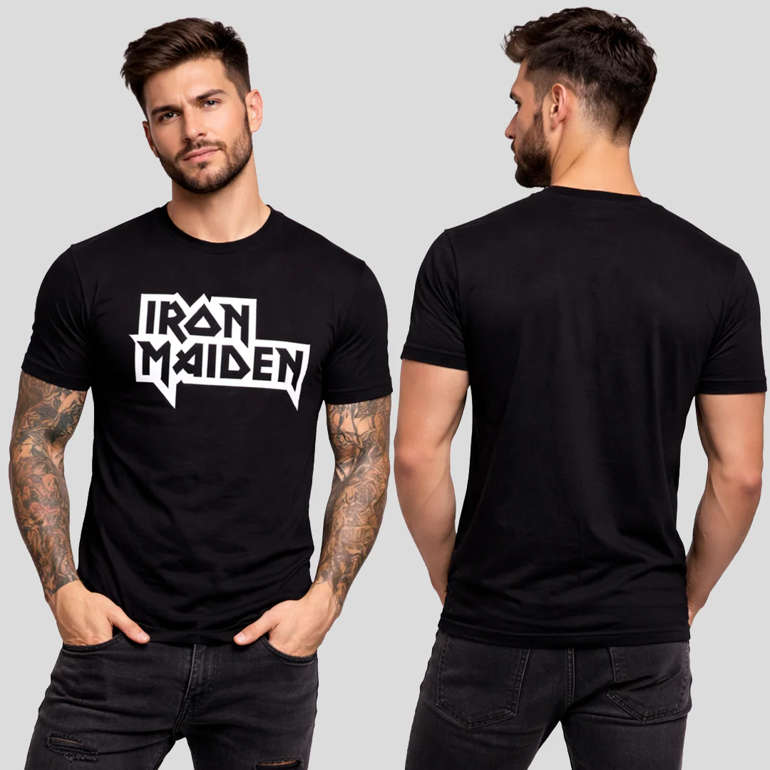 Camiseta Algodon Iron Maiden Logo Art - Image 3