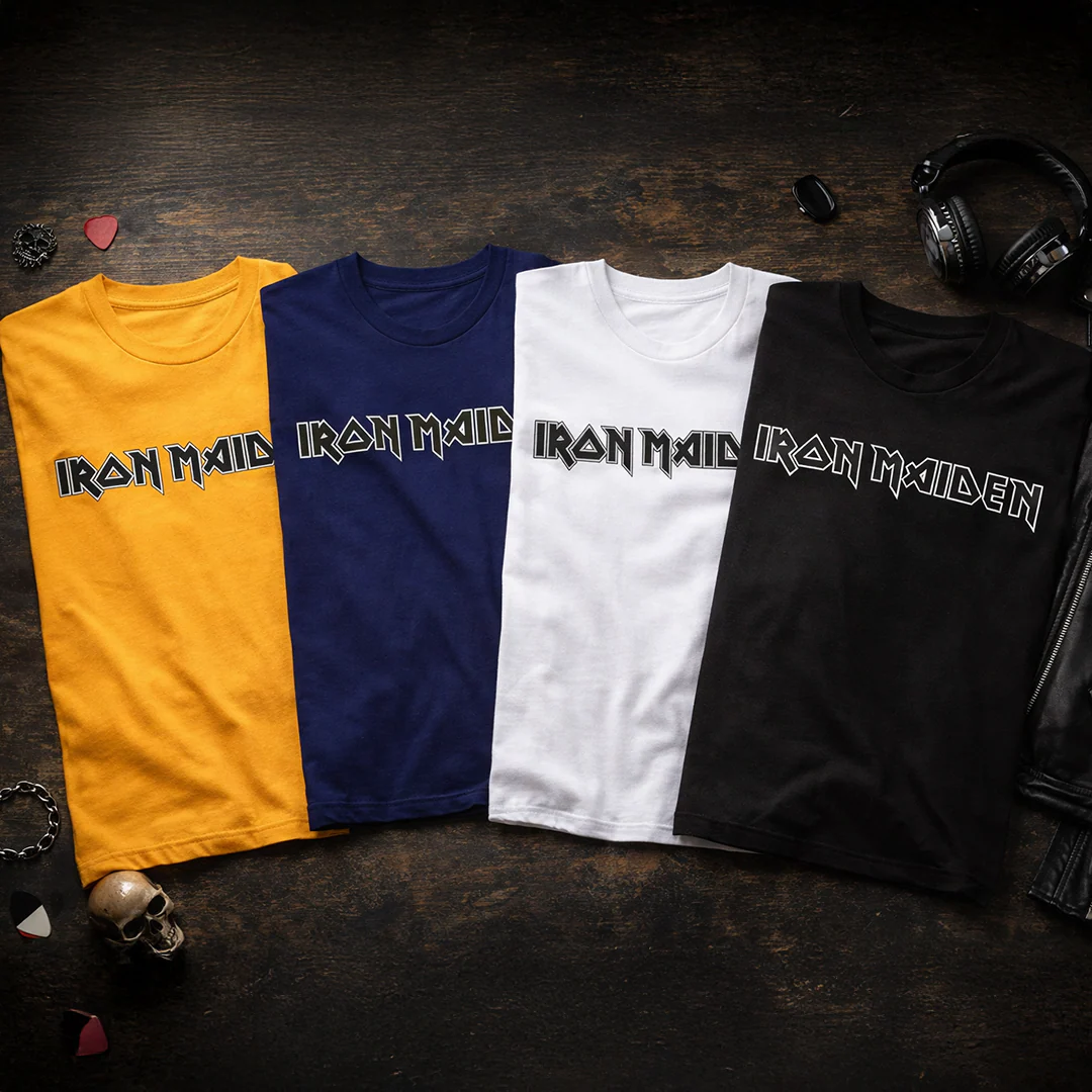 Camiseta Algodon Iron Maiden Logo Black - Image 7