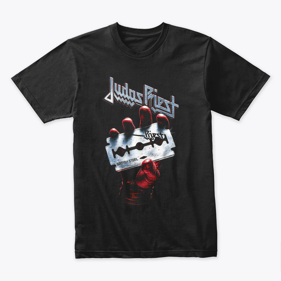 Camiseta Algodon Judas Priest British Steel 2