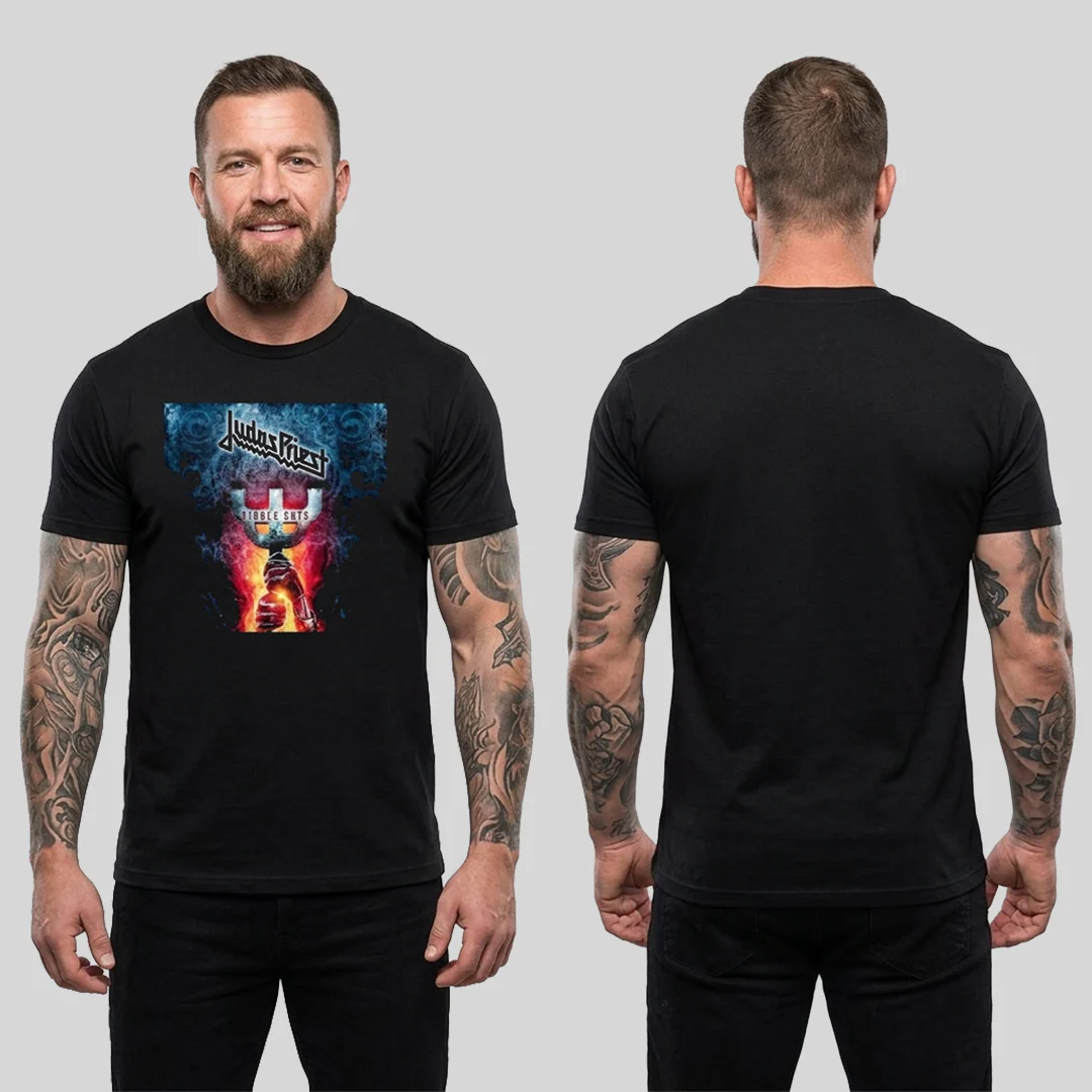 Camiseta Algodon Judas Priest Single Cuts Poster - Image 2