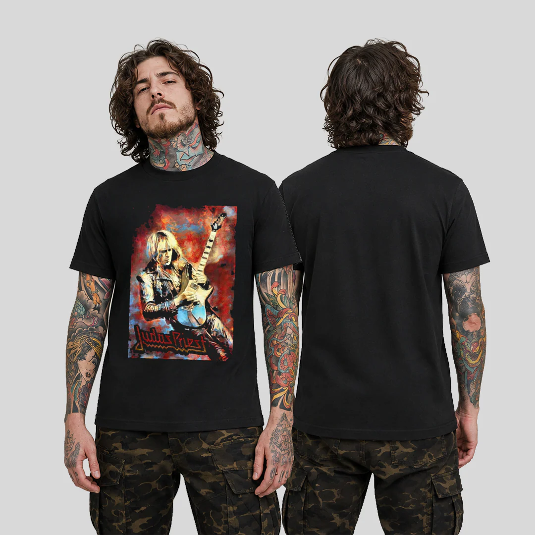 Camiseta Algodon Judas Priest Song Guitar Style Art - Image 3