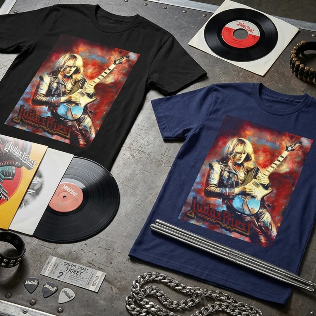 Camiseta Algodon Judas Priest Song Guitar Style Art - Image 4