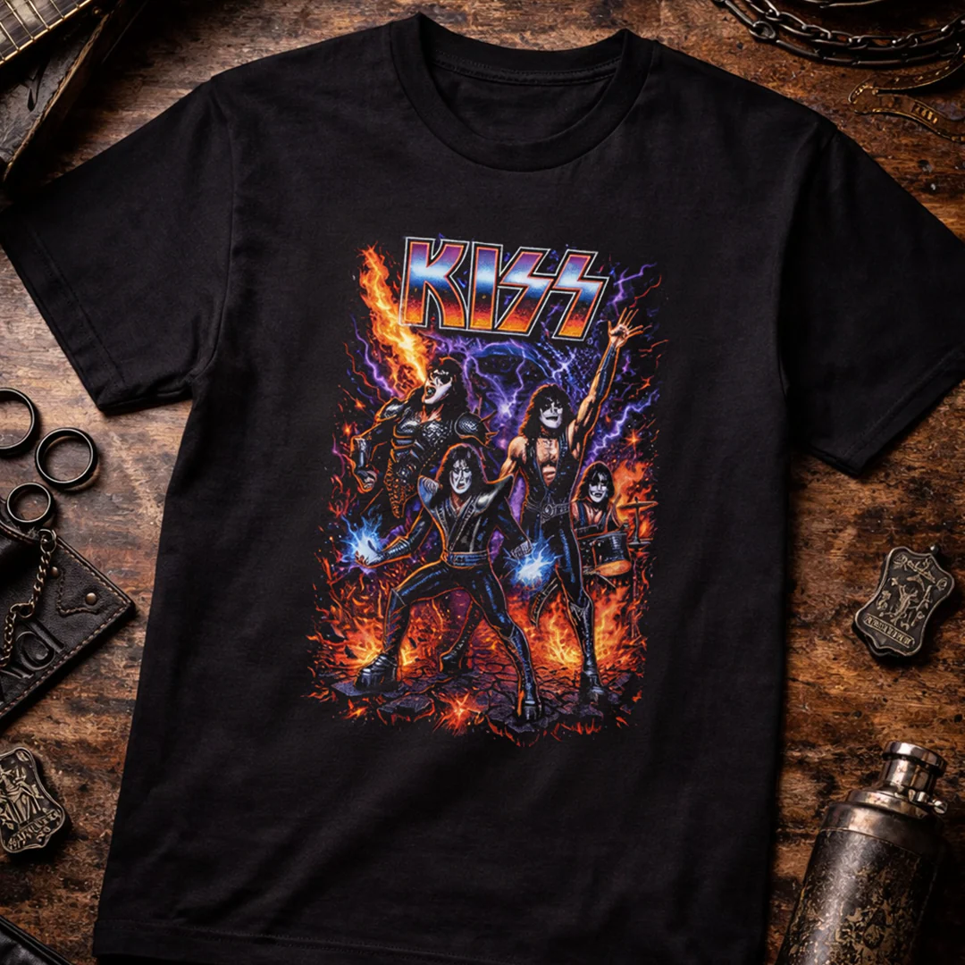 Camiseta Algodon Kiss  Band - Image 3