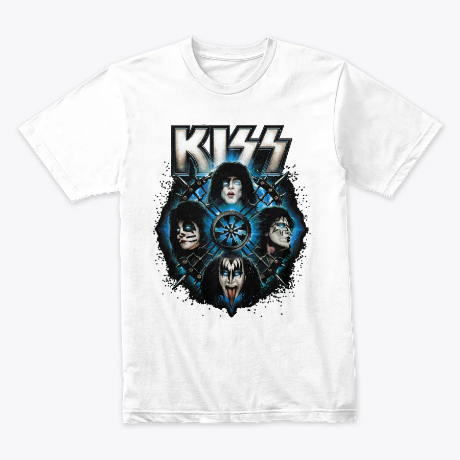 Camiseta algodon Kiss Faces Tribe - Image 3