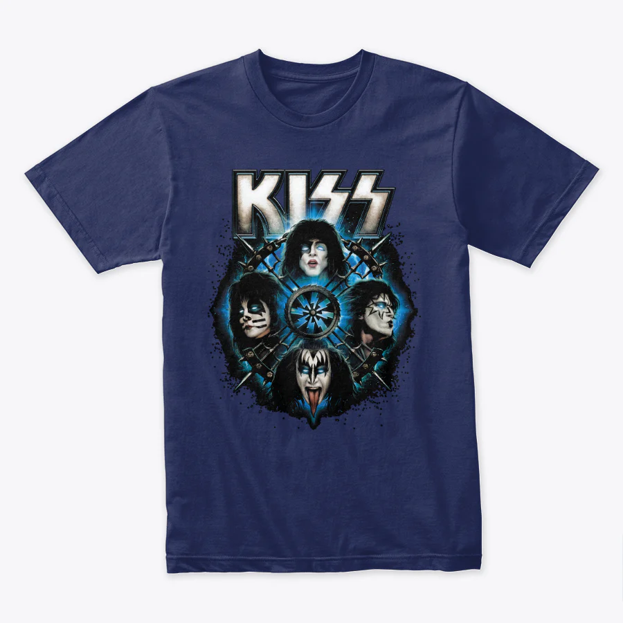 Camiseta algodon Kiss Faces Tribe - Image 7