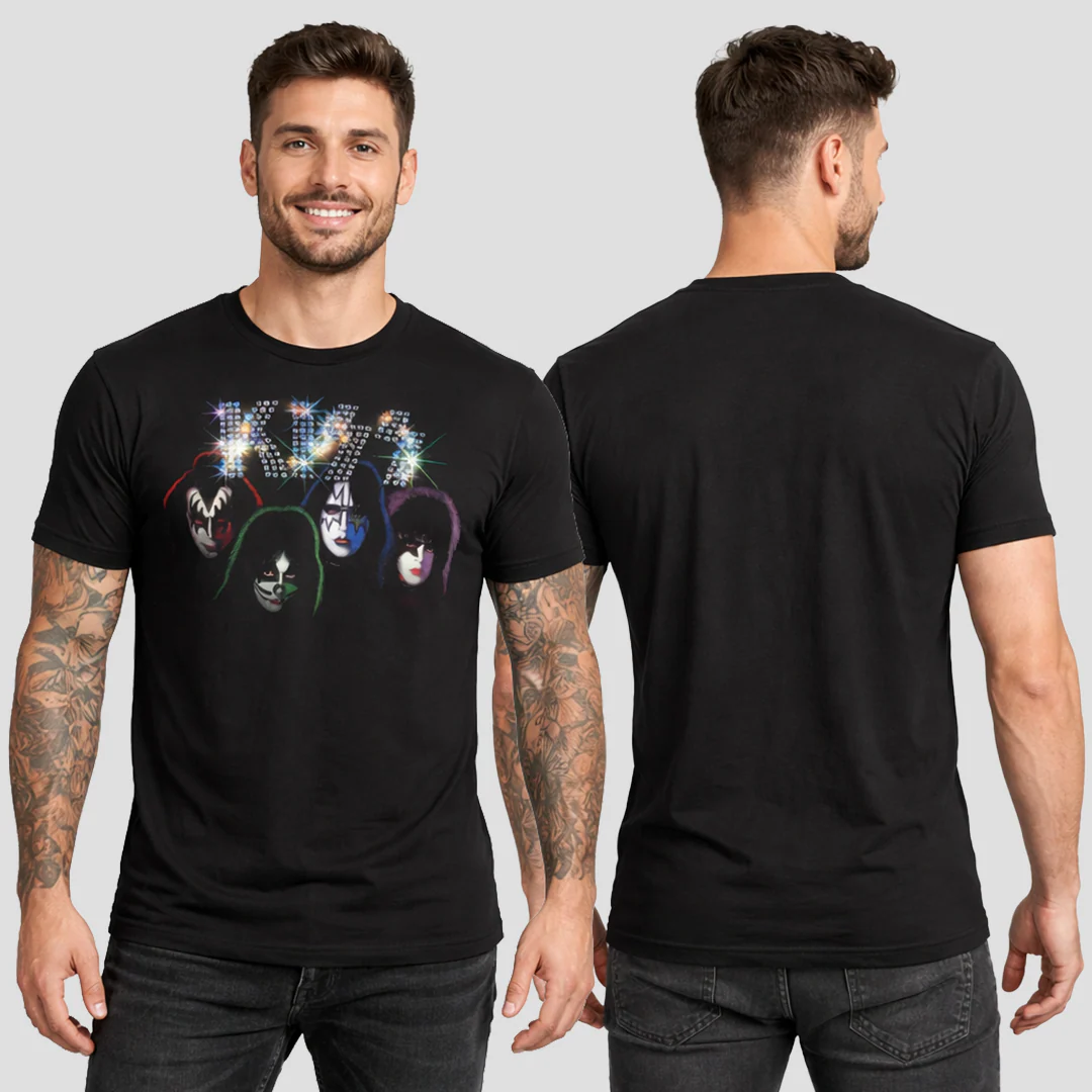 Camiseta Algodon Kiss Group Faces Poster - Image 2