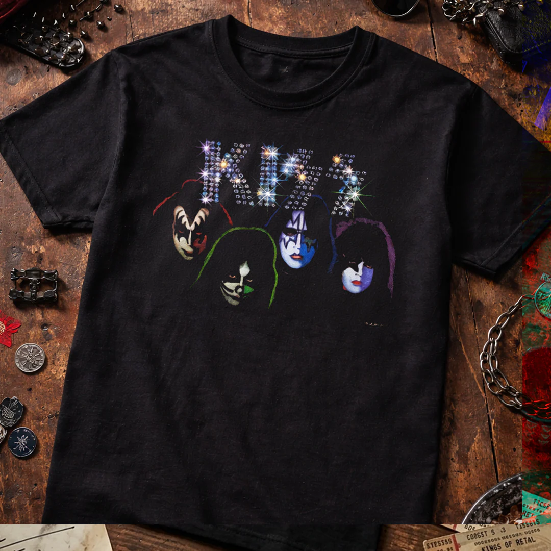 Camiseta Algodon Kiss Group Faces Poster - Image 3