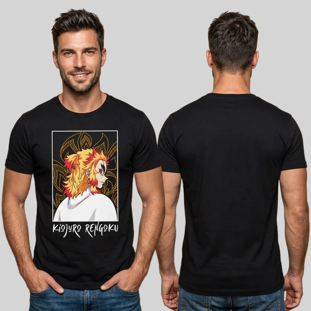 Camiseta Algodon Kyojuro Rengoku Poster - Image 2
