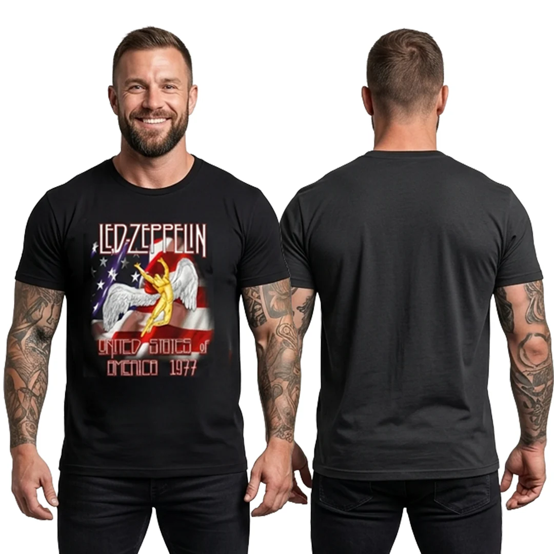 Camiseta Algodon Led Zeppelin United States Art - Image 3
