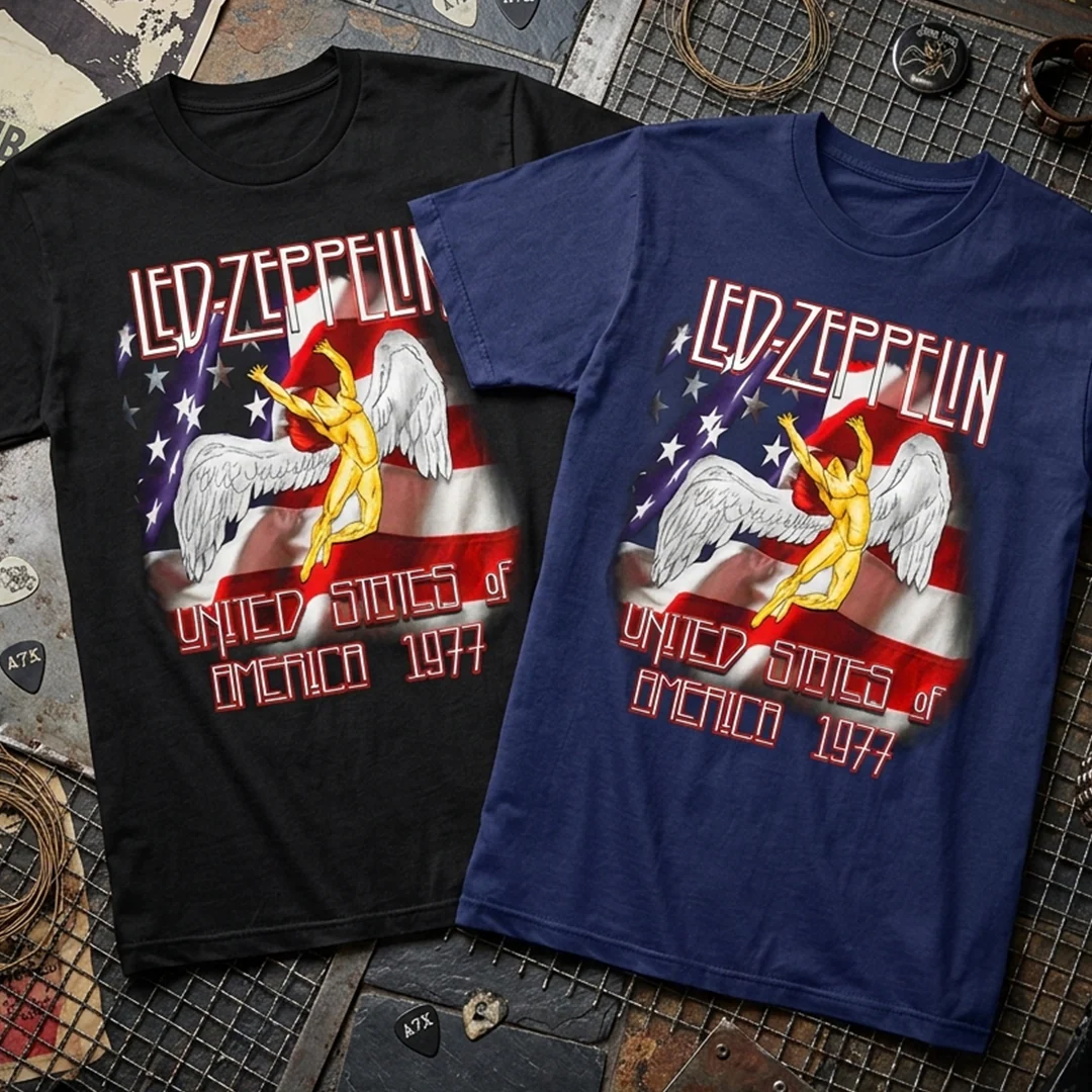 Camiseta Algodon Led Zeppelin United States Art - Image 4