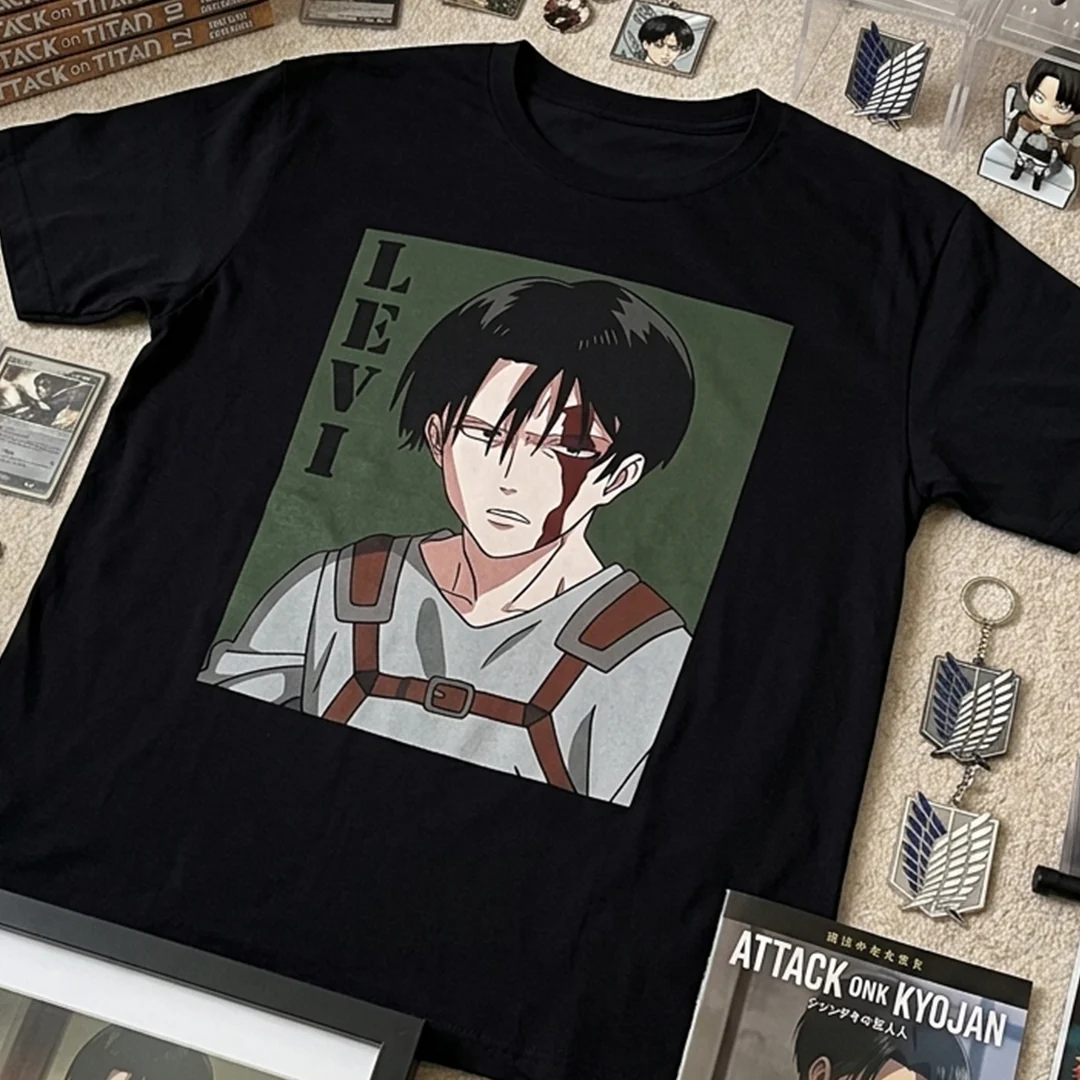 Camiseta Algodon Levi Attack On Titan Poster - Image 3