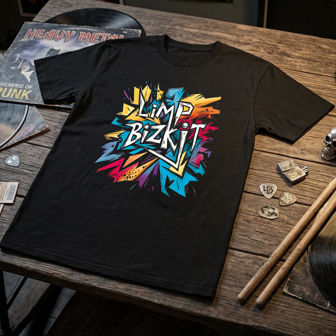 Camiseta Algodon Limp Bizkit Poster Graffiti Poster Clasico - Image 3
