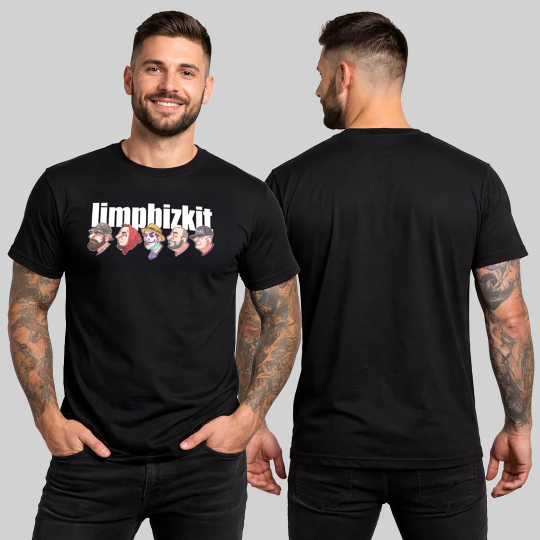 Camiseta Algodon Limp Bizkit Banda Caras poster - Image 2
