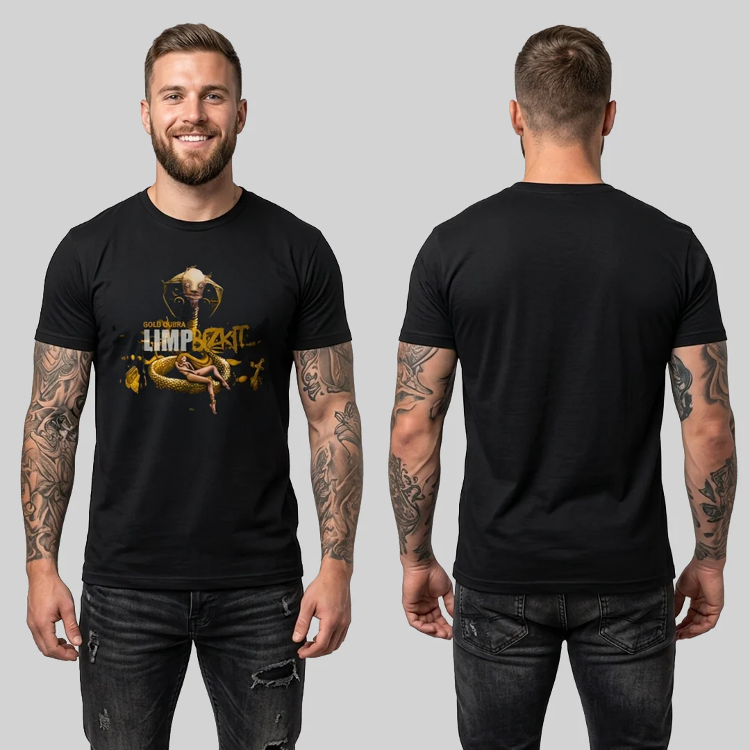 Camiseta Algodon Limp Bizkit Gold Cobra - Image 2