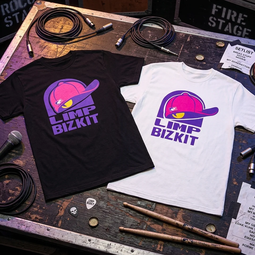 Camiseta Algodon Limp Bizkit Logo Art Taco Bell - Image 4