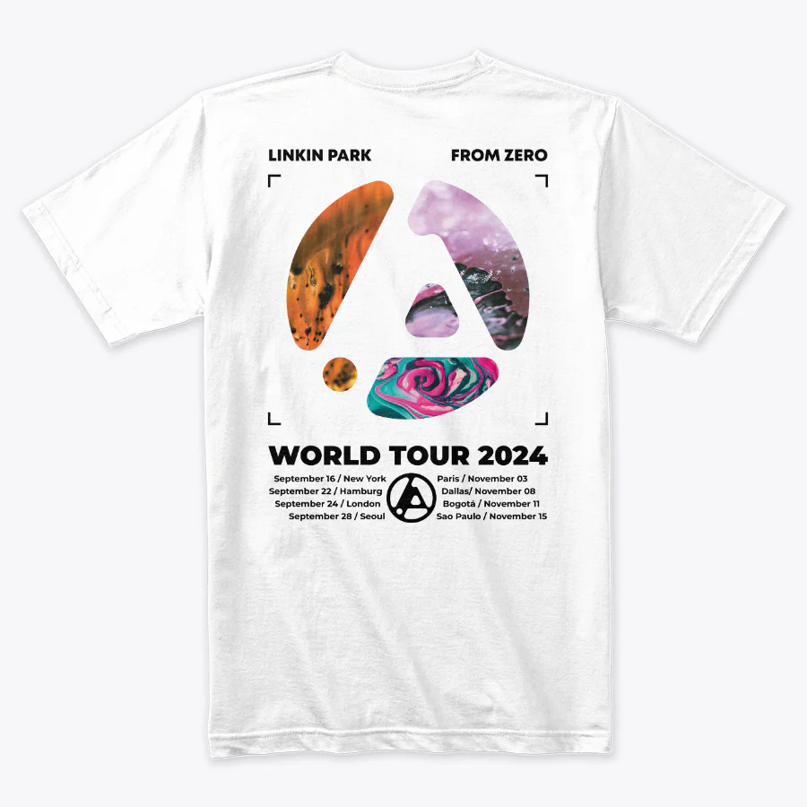 Camiseta Algodon Linkin Park From Zero Tour Orange - Image 2