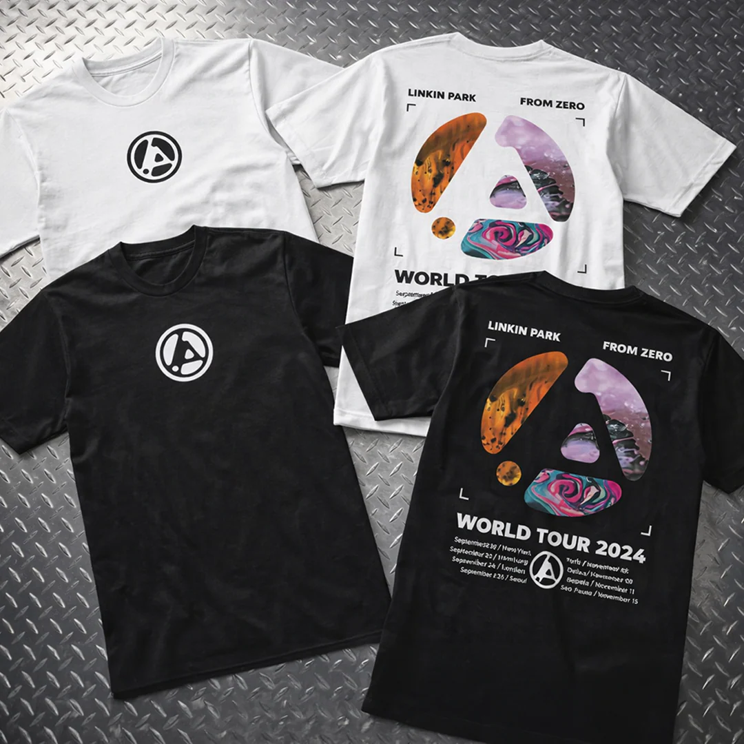 Camiseta Algodon Linkin Park From Zero Tour Orange - Image 6