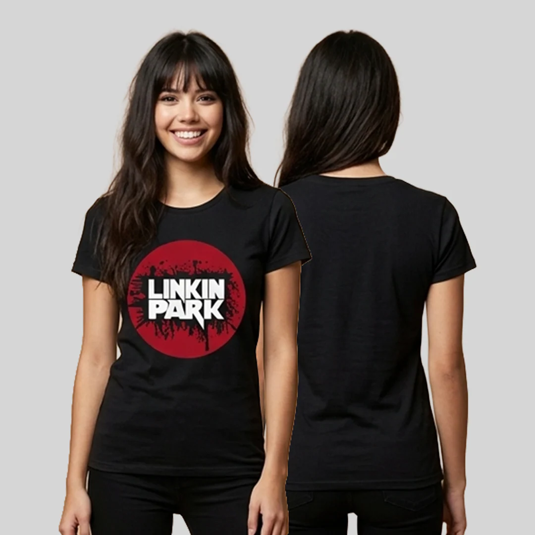 Camiseta Algodon Linkin Park Red Mujer - Image 3