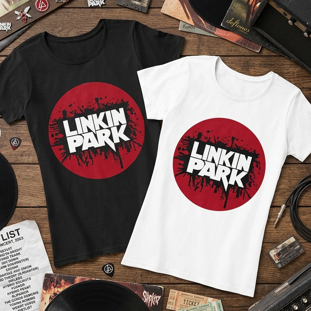 Camiseta Algodon Linkin Park Red Mujer - Image 4