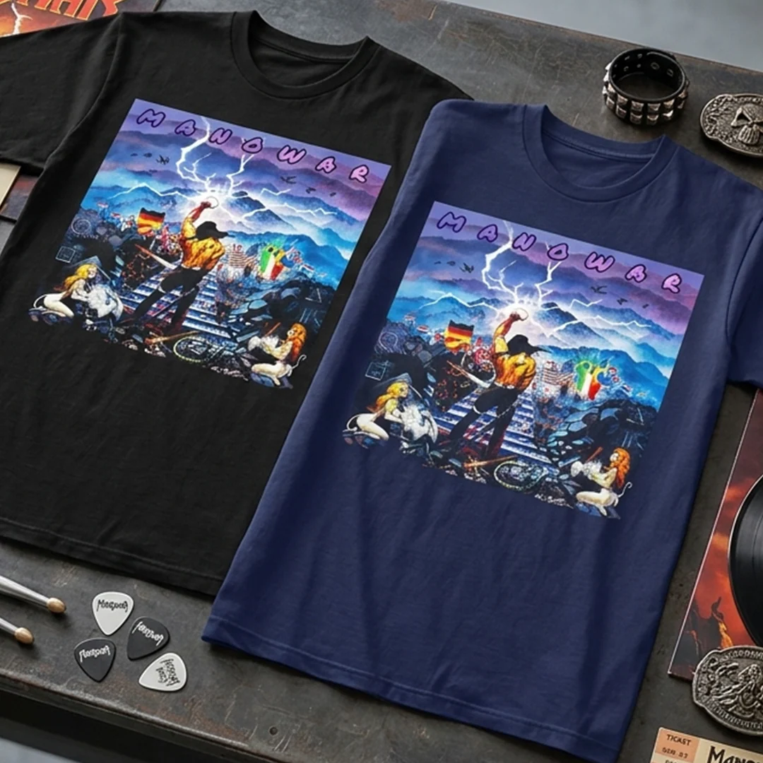 Camiseta Algodon Manowar Poster - Image 4