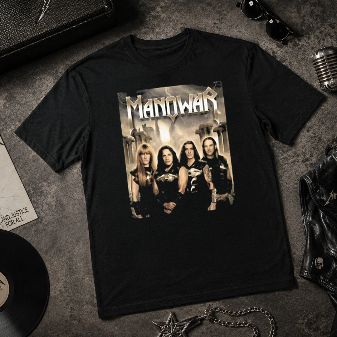 Camiseta Algodon Manowar Poster Rock Style - Image 3