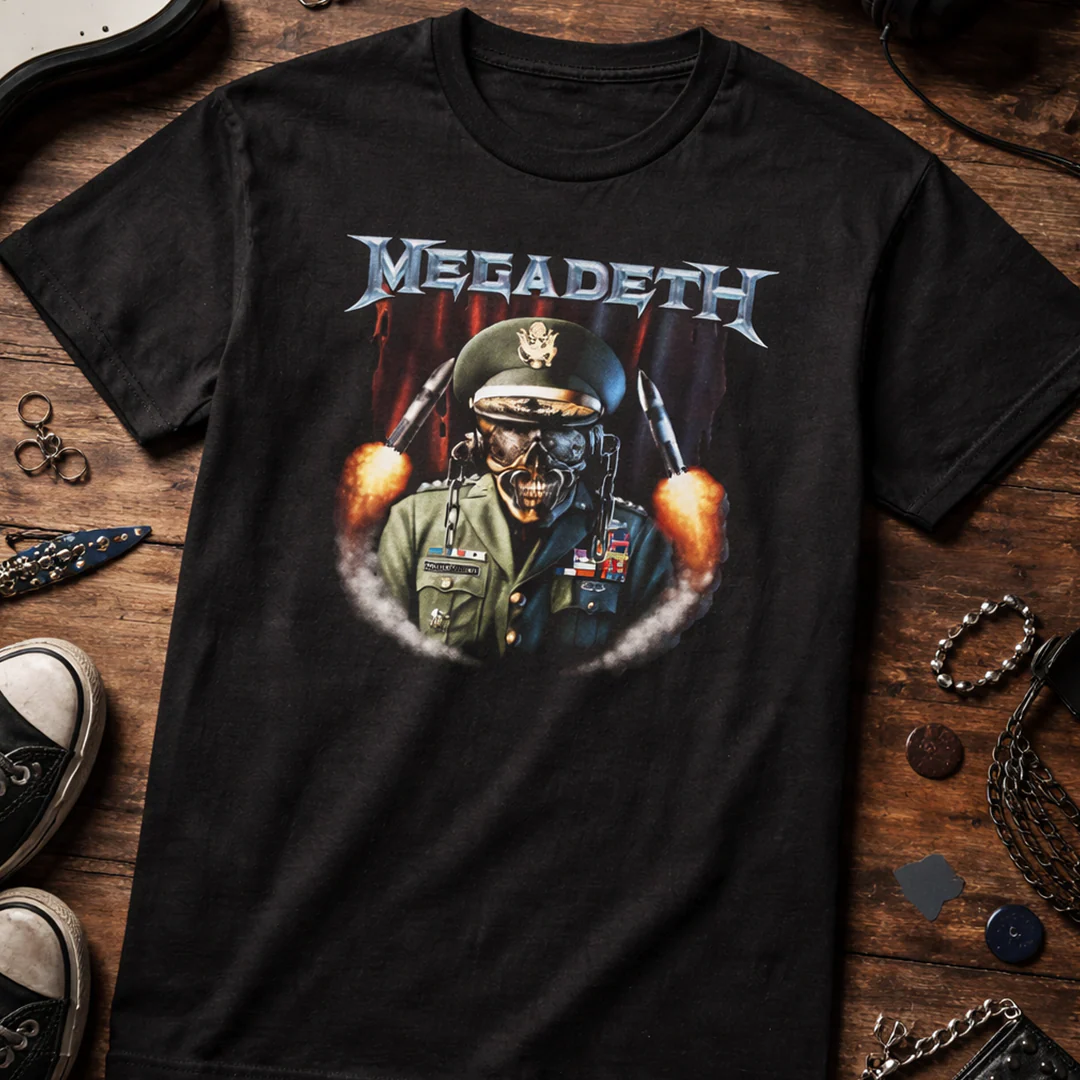 Camiseta Algodon Megadeth General Vic Missiles - Image 3
