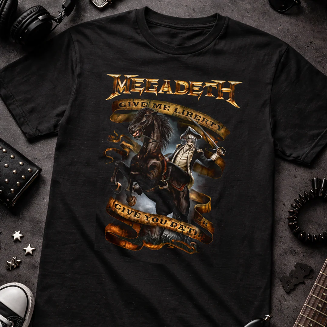 Camiseta Algodon Megadeth Give Me Liberty - Image 3