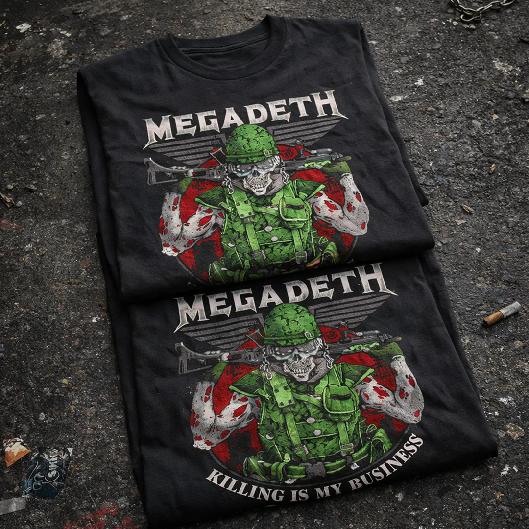 Camiseta Algodon MegaDeth Killing Is My Business - Image 3